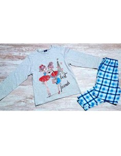 pijama para niña en algodon fino 214006 muslher