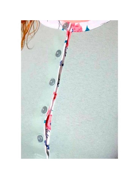 pijama muslher de mujer fino para entre tiempo muslher modelo verde floral