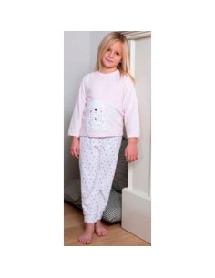 pijama infantil de niña para invierno en terciopelo muslher 202601