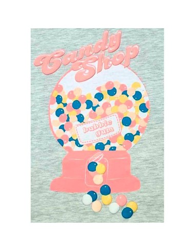pijama para mujer en algodón de manga corta muydemi modelo candy shop