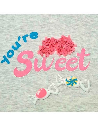pijama de niña para verano en algodón de tirantas muydemi modelo sweet
