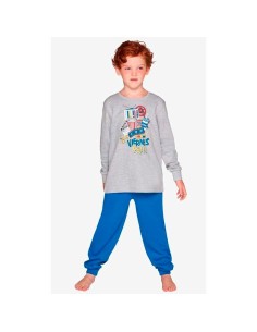 pijama de niño en algodón de invierno muydemi 537043 palomitas