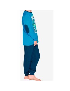 pijama de niño en algodon de invierno muydemi dinosaurios