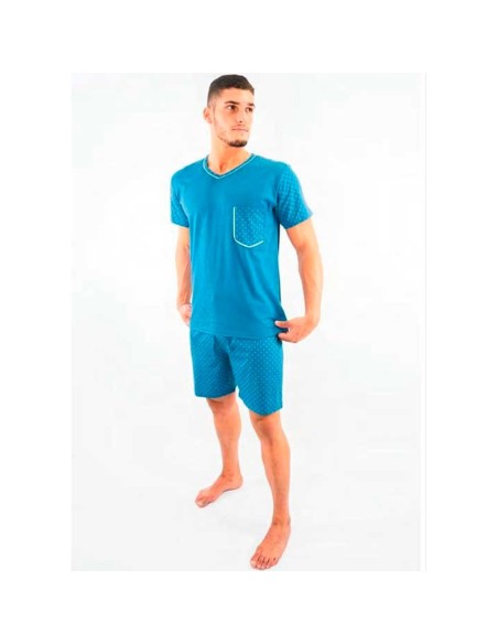 pijama de hombre en manga corta de algodón sonia ms4006