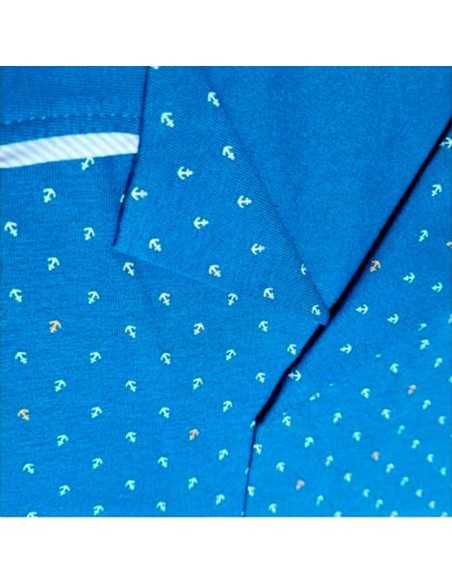 pijama abierto con cuello en manga larga fino sonia ms4008 anclas