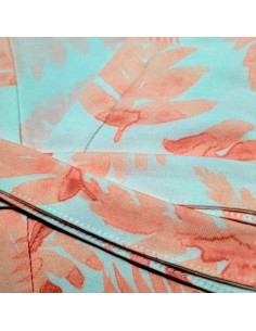 bata de mujer fina en algodon con encaje sonia ms1012 verano rosa