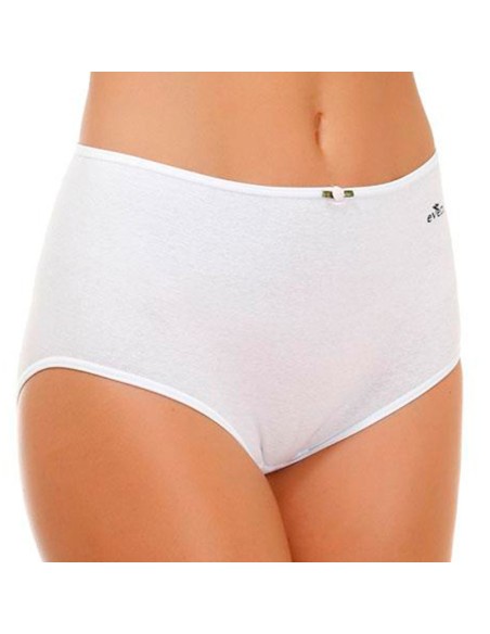braga super alta de mujer en algodón elástico en blanco de even
