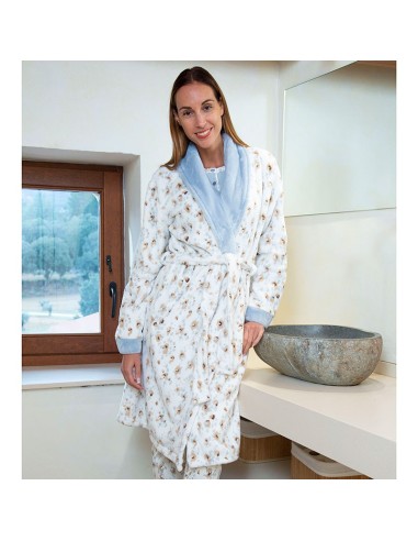 bata cruzada para mujer de invierno muslher modelo leopardo en niebla