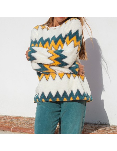 pijama de sherpa para mujer muslher 236631
