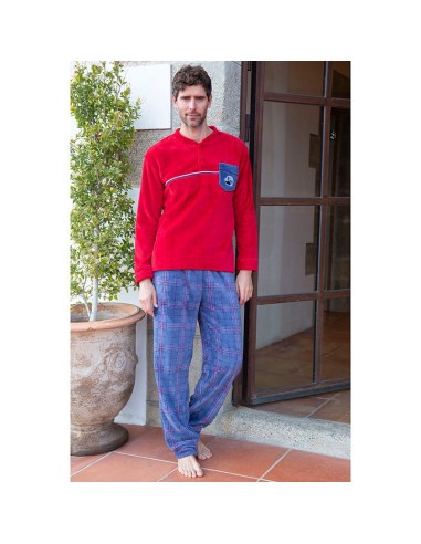 pijama de hombre para invierno muslher 235655 en coralina
