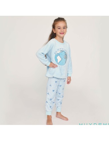 pijama de niña para invierno en coralina muydemi 670305