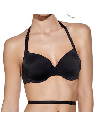 sujetador rosa copa c multi posiciones negro selene