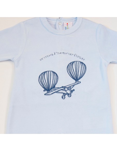muslher pelele para bebe en terciopelo avioneta para bebe niño