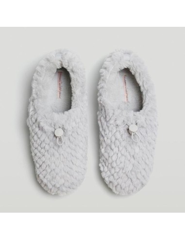 zapatillas para casa cómodas y suaves de mujer ysabel mora gris perla