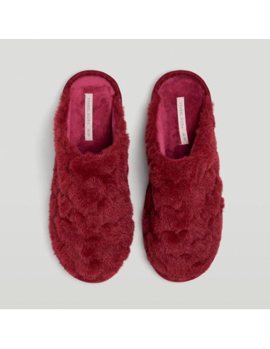 zapatillas de mujer para casa de invierno burdeos suaves y cómodas de ysabel mora