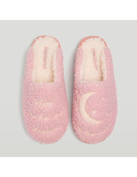zapatillas para casa de mujer calentitas luna rosa ysabel mora