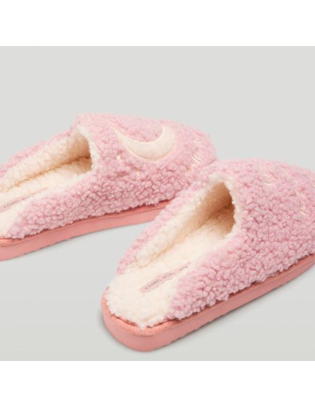 zapatillas de pelo de casa para mujer luna rosa ysabel mora
