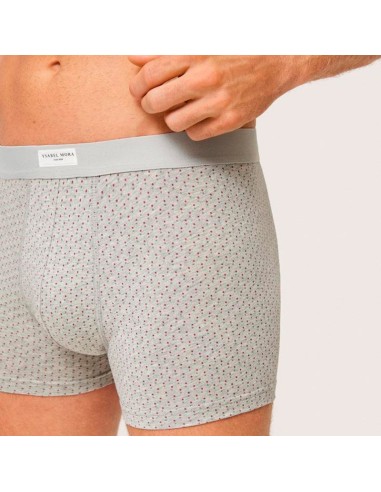 boxer para hombre de ysabel mora en algodón pack de 2 burdeos-gris