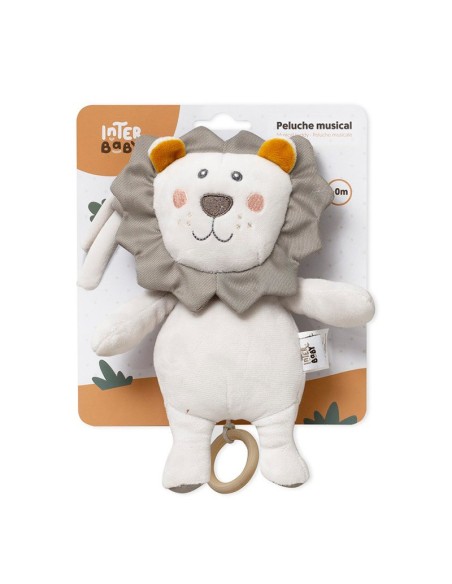 peluche musical para bebé interbaby león