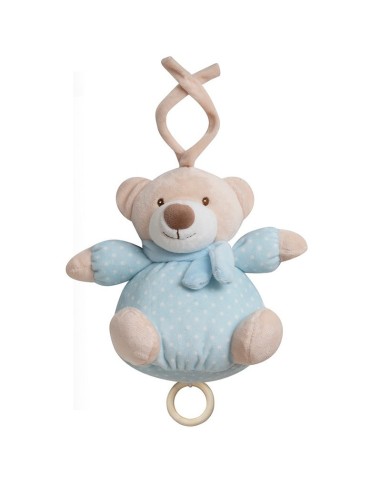 peluche musical para bebé osito azul interbaby