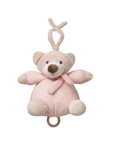 osito musical para bebé interbaby rosa