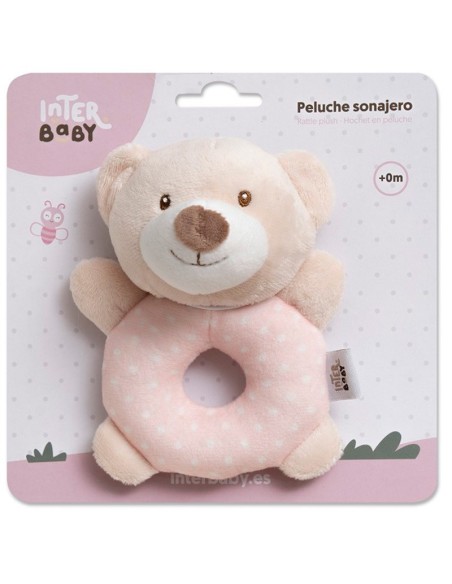 interbaby osito lunares rosa para bebé