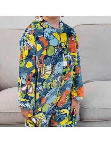 mono manta infantil para niño muslher monstruos