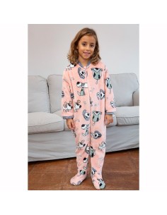 pijama manta en coralina infantil para niña perrito lindo de muslher