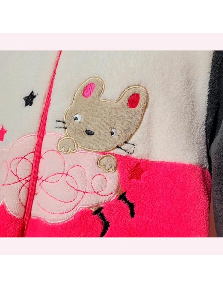 mono manta en coralina para niña calamaro modelo ratita presumida