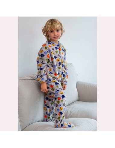 pijama manta para niño en coralina muslher animalitos fantásticos