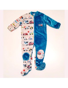 pijama manta para niño en coralina camioncito gracioso muslher