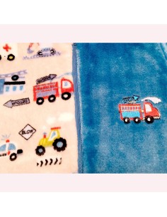 pijama manta para niño en coralina camioncito gracioso muslher