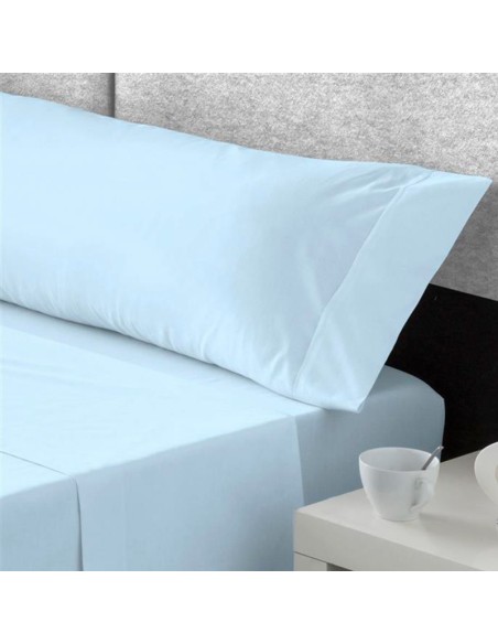 juego de sabanas azul liso en tela catotex