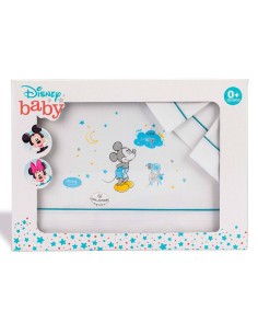 juego para minicuna de bebe en algodón de verano mickey ovejas de interbaby 2