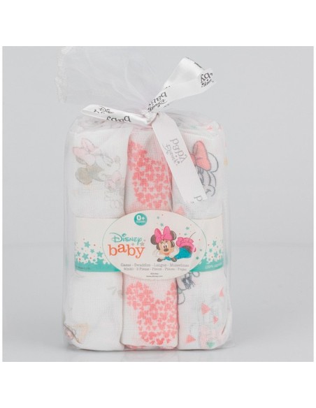 gasas para bebe pack de 3 de minnie