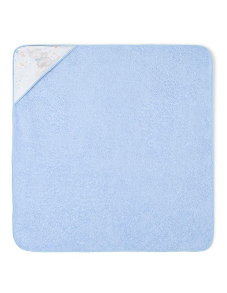 capa grande de baño para bebe elefante azul