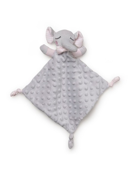 dou dou para bebe suave elefante rosa de interbaby