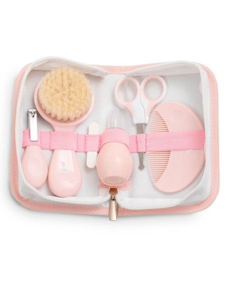 neceser con accesorios para bebe modelo koala rosa de interbaby