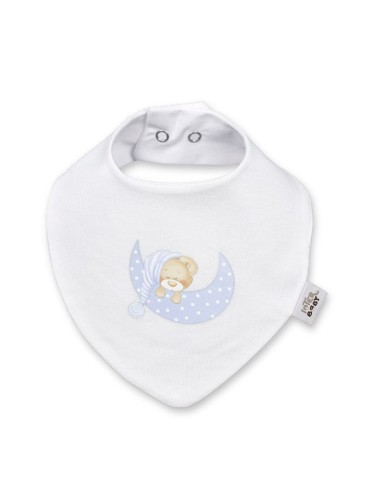bandana para bebe osito luna azul