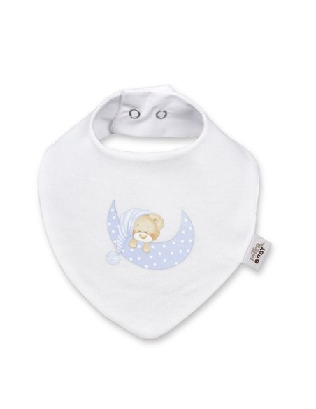 bandana para bebe osito luna azul