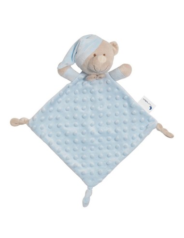 dou dou oso gorro en celeste para bebe interbaby