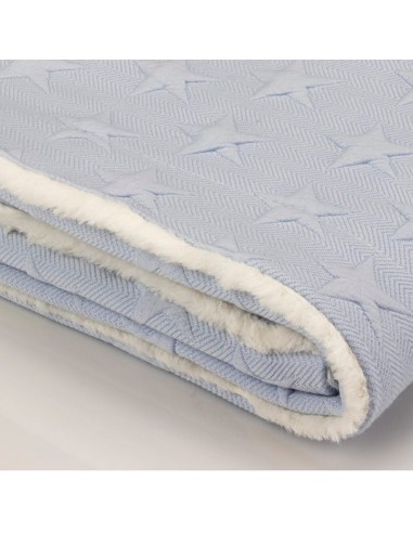 interbaby manta para invierno de bebe universo azul