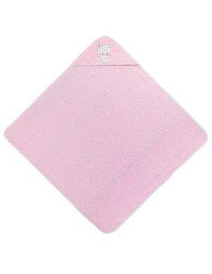 capa para baño de bebe grande y suave oso columpio rosa de interbaby