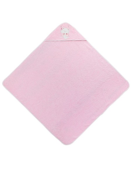 capa para baño de bebe grande y suave oso columpio rosa de interbaby