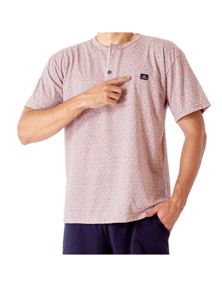 pijama en manga corta para hombre modelo vino de dormen