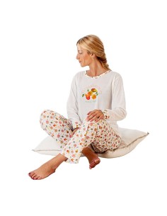 pijama para mujer en algodón fino frutas de leniss