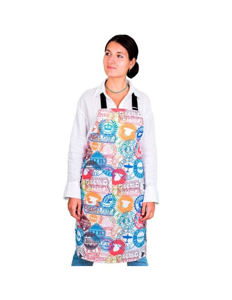 delantal de cocina en tela made in spain de canellas