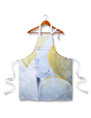 delantal de tela para cocina modelo limón de canellas