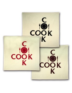 paños de cocina en pack de 3 unidades modelo cook de canellas