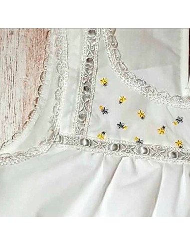 pijama de comunión para niña bordado con cenefa